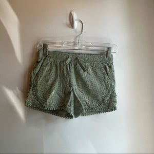 Cat and Jack Girls Green Shorts
